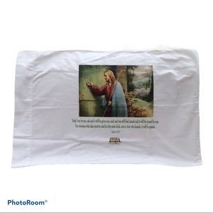Rest On His Word White Standard Cotton Pillowcase